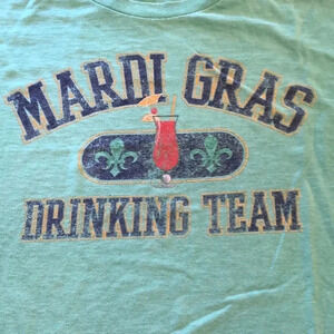 Mardi Gras Drinking Member Distressed Tee …